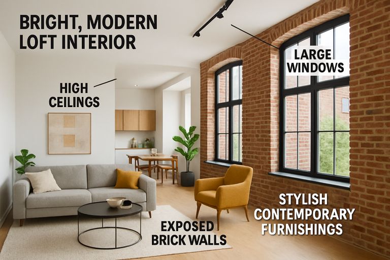 Joy's Ticket loft interior